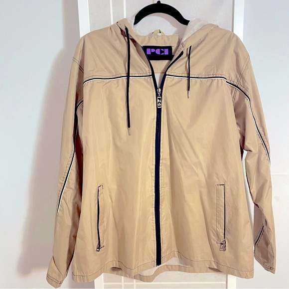 Beige Gold 90’s Minimal Cyber Jacket - M/L - Picture 2 of 7
